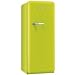 Smeg FAB28ULIR1 24" 50s Retro Style Top-Freezer Refrigerator with 9.22 Cu. Ft. Capacity Ice Compartment Interior Light Adjustable Glass Shelves and Bottle Storage in Lime Green: Right