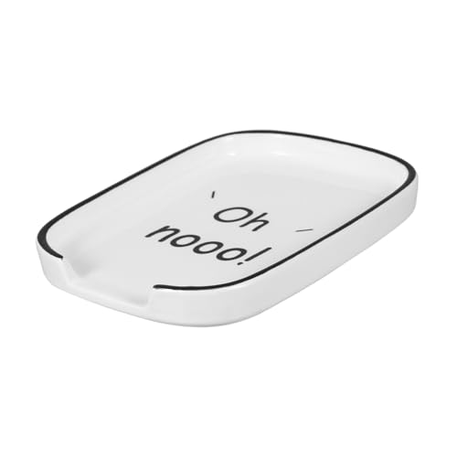 JECOMPRIS Reposacucharas De Cerámica Soporte Decorativo Para Cucharas Compacto y Práctico Accesorio De Cocina Vintage Para Encimera Fácil De Limpiar