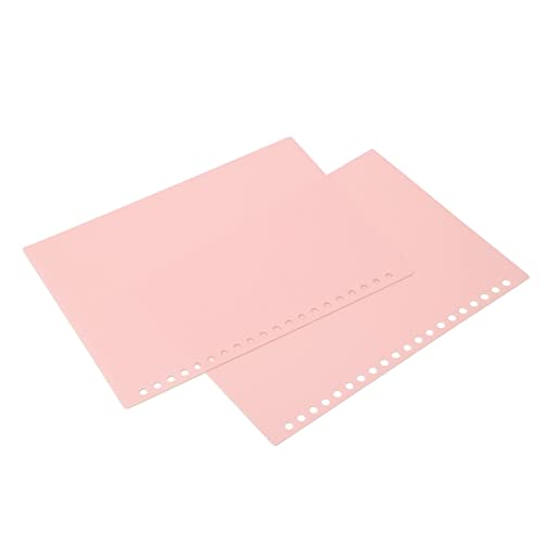 J-ouuo 20 枚ルーズリーフ製本カバー A5 20 穴フレキシブル PP プラスチックルーズリーフプレゼンテーション製本ケース (ルージュピンク)