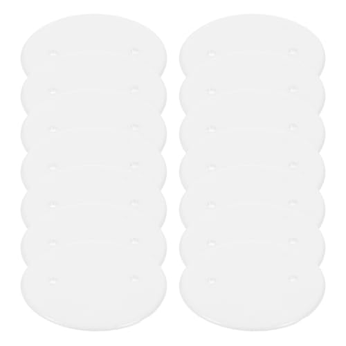 HAPINARY 20 Placas Redondas de Plástico Blanco para Protección de Cables de Alimentación Diseño Preciso, Cubierta Decorativa para Tomacorrientes en Hotel y Techo