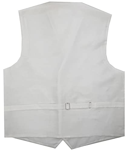 ME&SLEEVE Men's 4pc Classic Paisley Waistcoat Necktie Bowtie Pocket Square for Wedding Suit/Tuxedo4