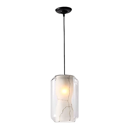 Lustre suspension postmoderne en verre imitation marbre de qualité supérieure pour chevet chic