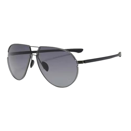 Lunettes de soleil pour hommes avec monture super large et protection UV luxe