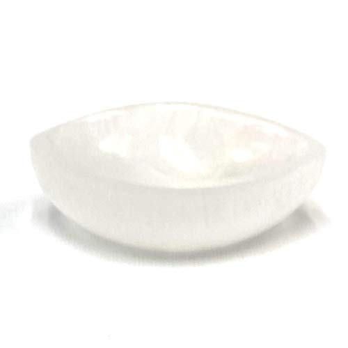 Seeing Eye Oval Selenite Bowl Dish 3.95