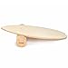 POWRX Surf Balance Board Holz Natur inkl. Rolle | Koordinationstraining für Surfbrett, Surfboard, Skateboard, Sport Balance Board, Kraft- & Gleichgewichtstrainer Indoor & Outdoor