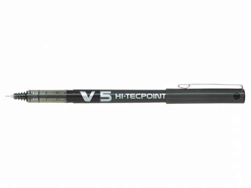 Stylos Pilot Hi-Tecpoint V5 noir pour organiser votre agenda et prendre des notes nettes
