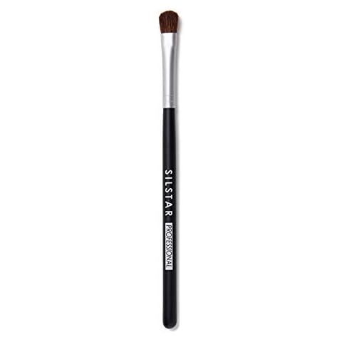 SILSTAR PROFESSIONAL SMALL SHADOW BRUSH, CRUELTY-FREE PONY HAIR EYE BRUSH FOR FLAWLESS MAKEUP APPLICATION WITH NATURAL BIRCH WOODEN HANDLE MADE IN KOREA SPB015 Cover