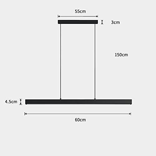 Suspension moderne LED en acrylique avec lustre rectangulaire - 3
