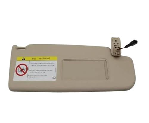 Pare-soleil droit beige avec miroir pour VW Golf 5 et Jetta Mk5 de 2005 à 2011