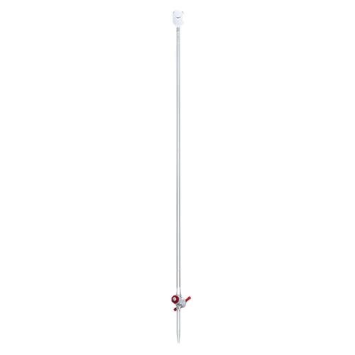 Wilmad-Lab Glass LG-4011T-102 Precision Bore Class A Burets with Straight Stopcock with PTFE Plug Micro, 10 mL Capacity, 833.12 mm Length