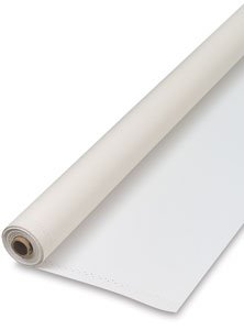 Daler-Rowney Canvas Roll, Medium Grain, 335 gsm, 43.31 x 196.85in - 110 x 500 cm, White