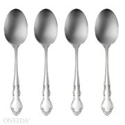 Oneida Dover Fine Flatware Set, 18/10 Stainless, Set of 4 Dinner Spoons