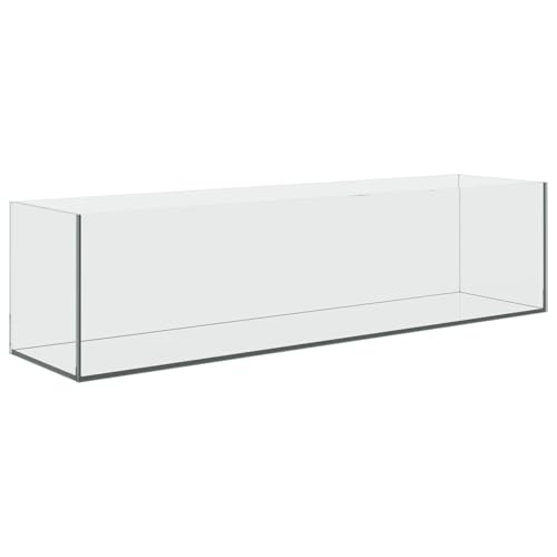 vidaXL Aquarium mit Speicher Weiß Glas, EIN rechteckiges, modernes und Robustes Design für Zuhause oder Büro – funktional, stark und einfach zu pflegen.