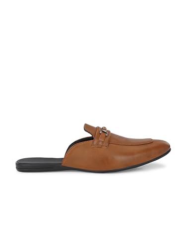 Image of San Frissco Men's Loafers Textured Horsebit Mules Slip On Shoes /Soft Cushioned Footbed Insole with TPR Sole /Stylish Durable Flexible Perfect for Party, Events, Weddings and Office