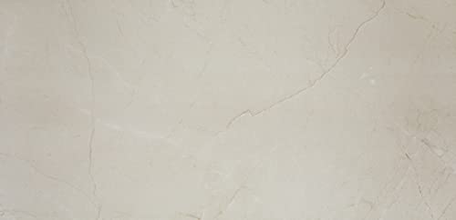 Daltile Perpetuo 12" x 24" Marble Look Porcelain Floor Tile in Polished Elegant Beige for Kitchen, Bathroom, Living Room Floors | (9 PC Per Carton) (17.01 SQFT Per Carton)