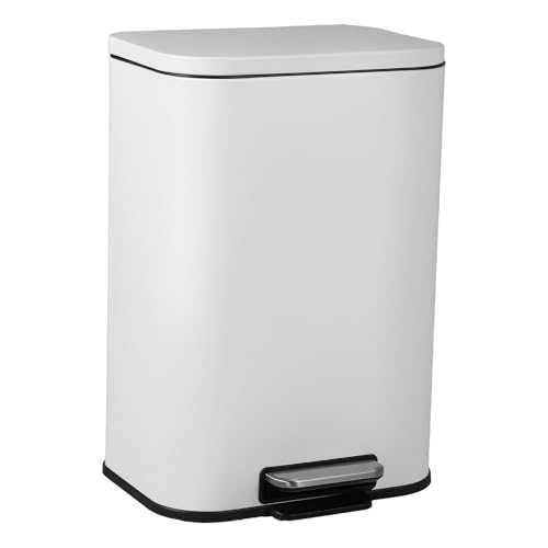 Caneca de basura rectangular de acero inox 5.3 gal miniatura 2