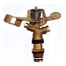 Image of 1 Piece Brass Impact Sprinkler Head, 360-Degree Rotating, Metal Construction