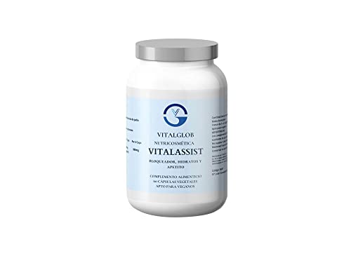 VitalAssist Pastillas Para Adelgazar Con Phaseolamina, Inhibidor De Apetito Potente Y Bloqueador Carbohidratos, Controla Antojos, Apoya El Control De Peso, Capsulas Para Quitar El Apetito, 60 Uds