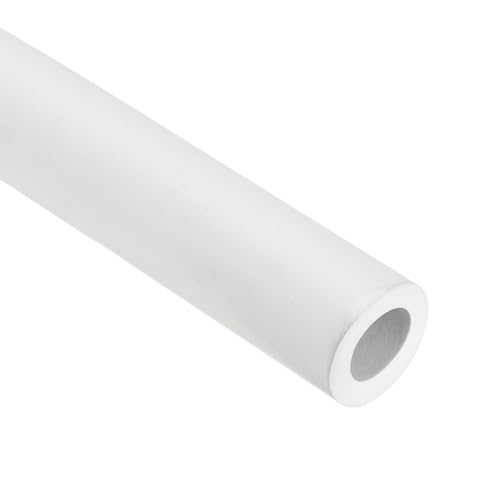 Rebower 0.7" ID Pipe Insulation Tubing 1/4" Thick Heat Preservation Foam Tube, [for Plumbing Freeze Protection Exercise Handle] - 1.2" OD/3ft/White(18x30mm)