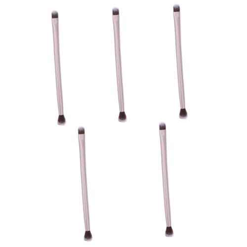 Beatifufu 5pcs Dual End Eyeshadow Brush Makeup Brush Set Double Sided for Women Cosmetics Tool for Ladies