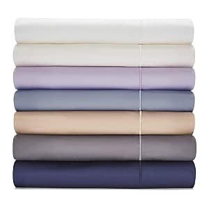 Hudson Park Collection 100% PIMA Cotton Sateen Wrinkle-Resistant Full Flat Sheet