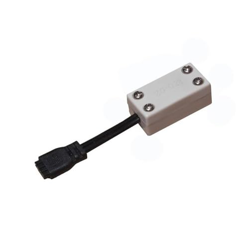 WAC Lighting LED-TC-B-2 Low Voltage Wiring Box with Feed for InvisiLED 24V Tape Light, White 0.63x1.50x0.75