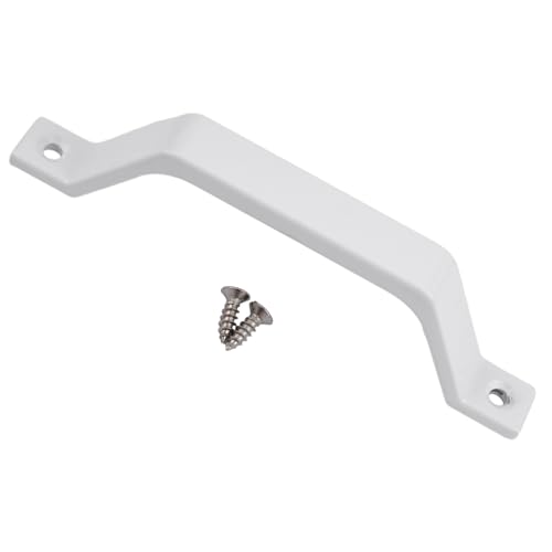 DMLAYHP Manetas para puertas Tirador de puerta, puerta corrediza de hierro negro resistente for puertas, garajes, cobertizos, armarios, aleación de aluminio con tornillos(3)