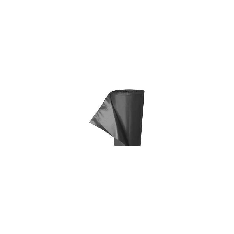 Film plastique d'étanchéité sous-dalle en polyéthylène noir Type 200, 4x25m