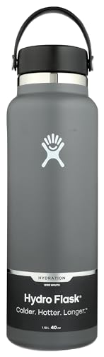 Hydroflask W40BTS010 40 Oz Wide Flex Cap Stone