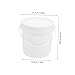 FOYTOKI 5Pcs Food Grade Portable Water Pail with Sealing Lids Heavy Duty Buckets for Home Industry Agriculture Leak Practical Design for Multiple Uses