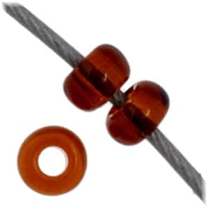 Czech Glass Seed Beads 11/0, Transparent Brown 23g Vial, of DIY Jewelry Making Beads Preciosa (Jablonex)