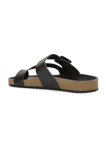 Image of Bata 8755 NEW BIO MILLED E: Men's Maroon Casual Slip-On Thong Slippers for Stylish Comfort