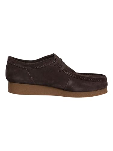 Image of Clarks Men's Wallabeeevo Derby, Dark Brown Suede, 12