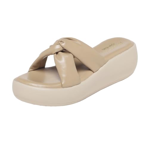 Image of MONROW Fancy And Stylish Extra Cushioning and Comfortable Fashionable Light Weight Vegan Fashion Heel Sandal for Women and Girls