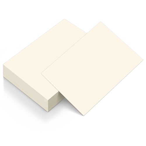50 Sheets Cream Cardstock 8.5 x 11 Ivory Paper Goefun Off White Card Stock Printer Paper for Cards Making Office Printing Wedding