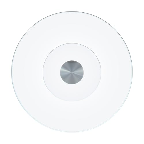40-Inch Lazy Susan Turntable for Dining Table, Tempered Glass, 360° Rotation, Anti-Tip Design, Perfect for Parties, Weddings, and Family Dinners (40 inch)