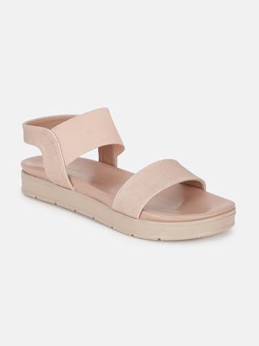Image of Marc Loire Women Smart Casual Platform Heel Fashion Sandal With Slingback Strap