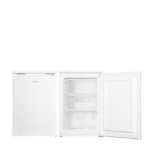 Edesa Congelador Horizontal EZS-0813 WH/A Table-Top Frío Homogéneo Regulación Mecánica de Temperatura 3 Cajones de Capacidad y Puerta Reversible Tirador Integrado Ancho 55,3cm Color Blanco