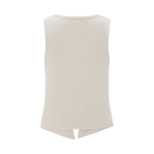 Image of Crochet Knitted Vest for Women Vintage Y2K Hollow Out Button Down Cardigan Retro Crochet Knit Tank Vest