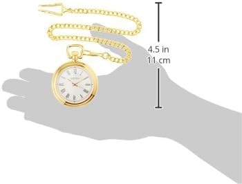 Image of Big Ben Ashton Pocket Watch, Gold-Tone Finish /Mahogany Stain Box