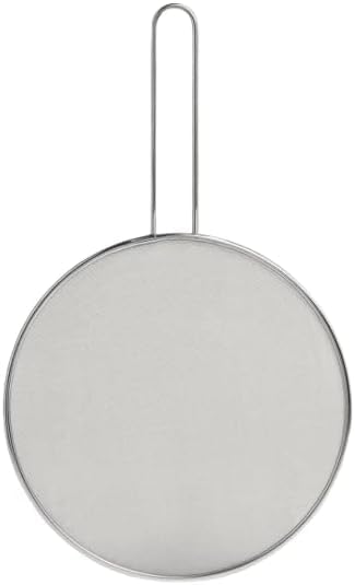 PEBBLE HUG Splatter Guard, Non-Stick Extra Fine Mesh Weave for Cooking and Frying Pans, Versatility and Functionality, Protective Shield with Handle, Kitchen Cooking Accessories (29CM)