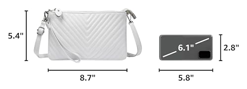 Image of befen Genuine Leather Wristlet Clutch Wallet Purses Small Crossbody Bags for Women with RFID Blocking Card Slots