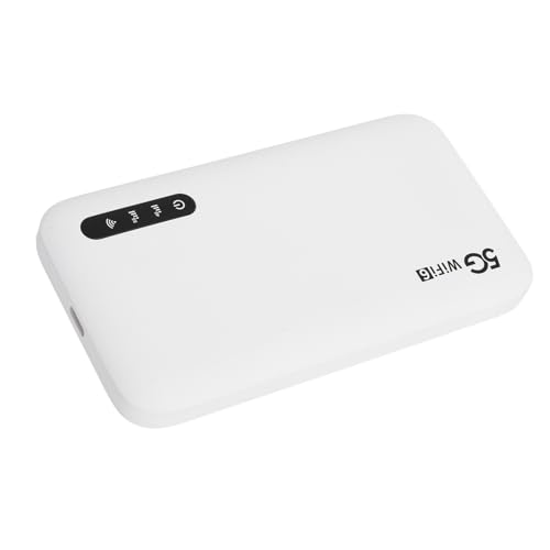 Image of 5G WiFi 6 Mobile Hotspot, High Speed Travel Router with SIM Card Slot, Supports 16 Devices & 6100mAh Battery for Phone, Tablet, Laptop on the Go