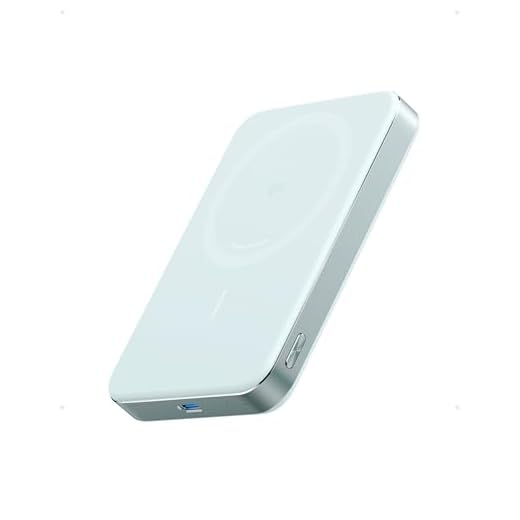 Anker MagGo Power Bank, Bateria Magnética Ultra Fina de 10.000mAh, Certificação Qi2, Portátil, Carregador MagSafe Compatível de 15W Ultra Rápido, Compatível com iPhone 17/16/15, Samsung,Xiaomi e Mais