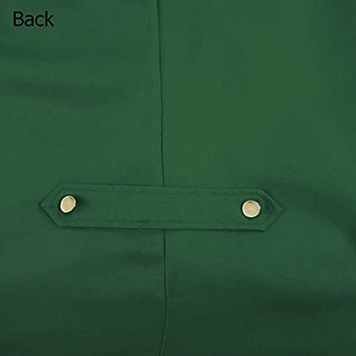 Siaeamrg Renaissance Steampunk Tailcoat Halloween Costumes For Boys, Medieval Pirate Vampire Victorian Jacket Vintage Frock Coat Children Kids (Green, Xl (Us: 12-14)) #TOP5