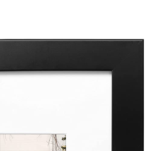 Golden State Art, 11X14 Black Photo Wood Frame With Real Glass And White Mat For 8X10 Picture #TOP1