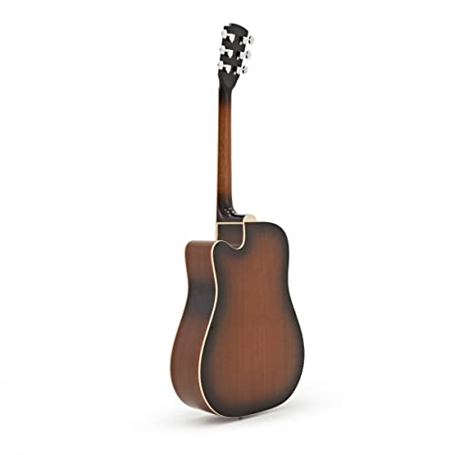 Guitare acoustique avec Cutaway – Hartwood Villanelle Vintage Sunburst - Les Beatles, Paul McCartney, John Lennon, RIngo Starr, George Harrison Guitare acoustique avec Cutaway - Hartwood Villanelle Vintage Sunburst – Image 3