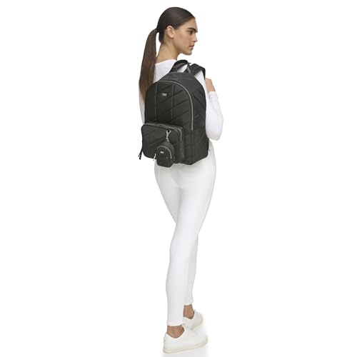 Image of DKNY Women's Bodhi Backpack,BLACK /SILVER,1SZ