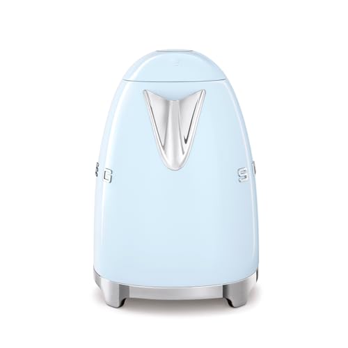 50’s Style Jug Kettle, Soft Opening, 360 Swivel Base, Anti-Slip Feet, 300W, 1.7L, Pastel Blue