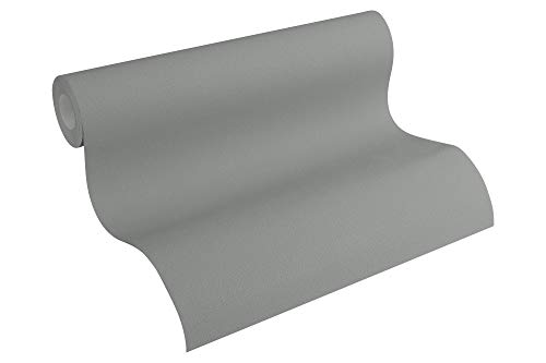 A.S. Création 309143 3091-43 - Papel pintado para pared, liso, 10,05 x 0,53 m, gris, fabricado en Alemania